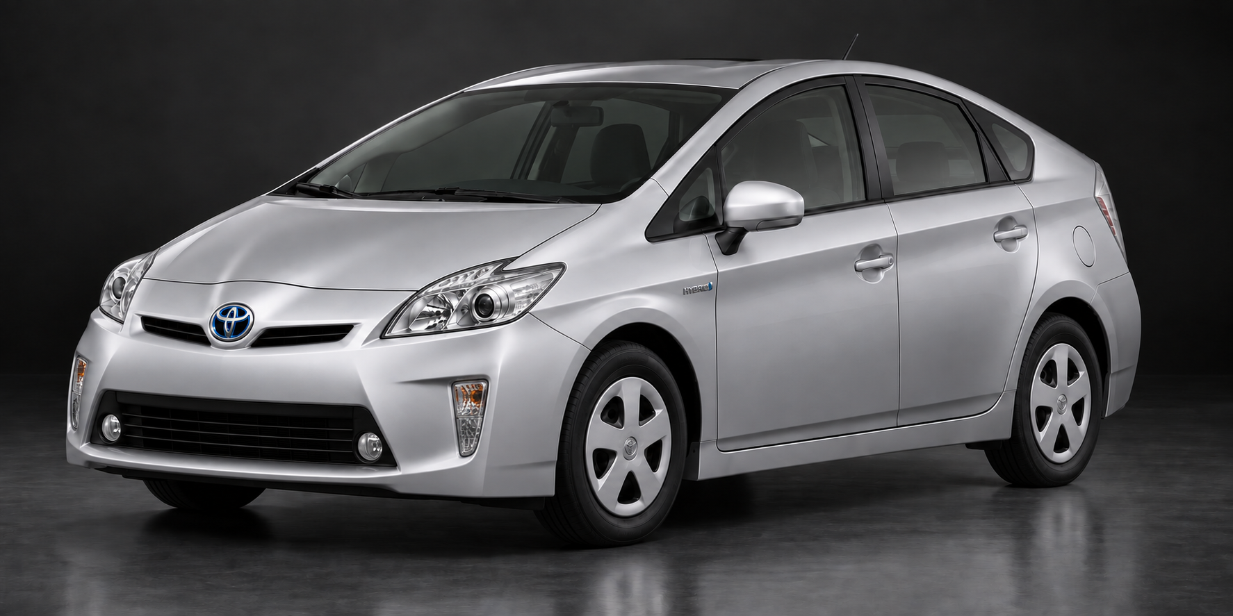 プリウス30系S後期 2WD ホワイト 左前方